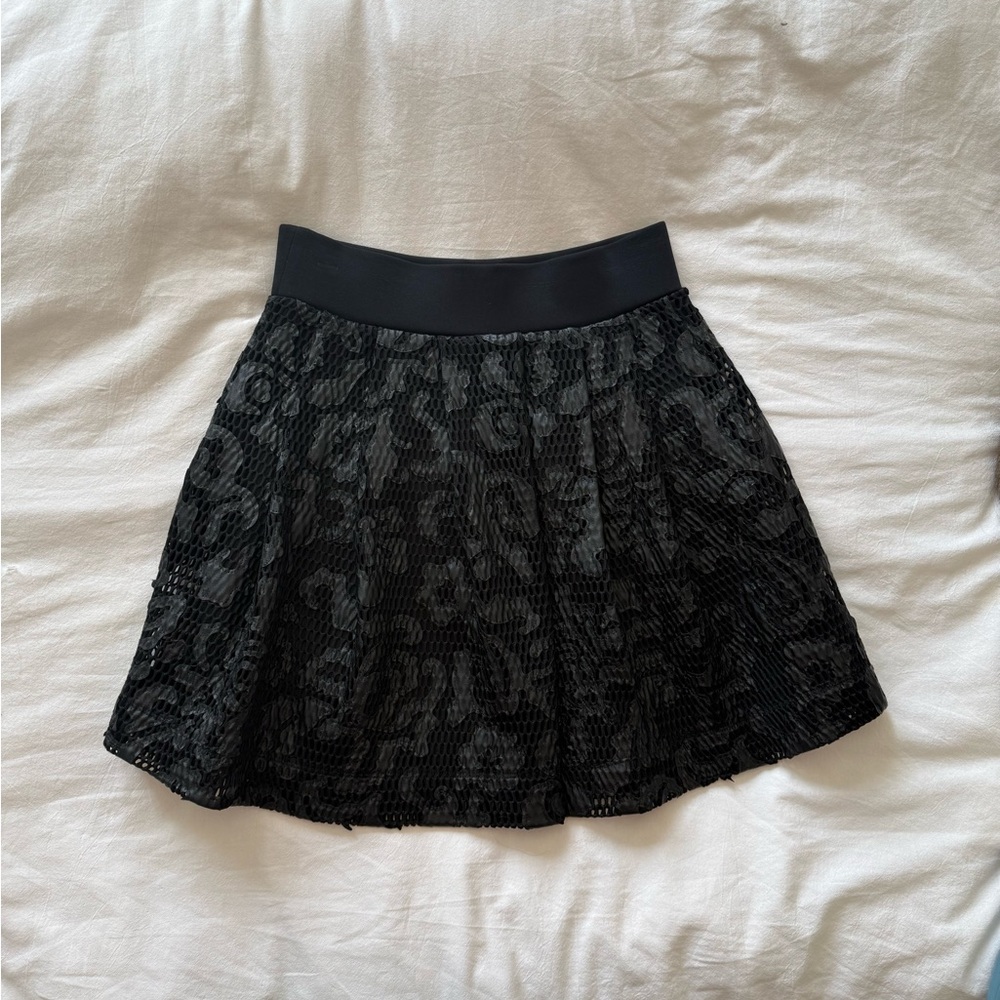 Express Black A-Line Skirt